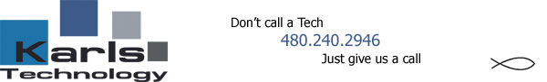Just give Karls Technology Gilbert Computer Repair Service Company a call at 602.445.9862